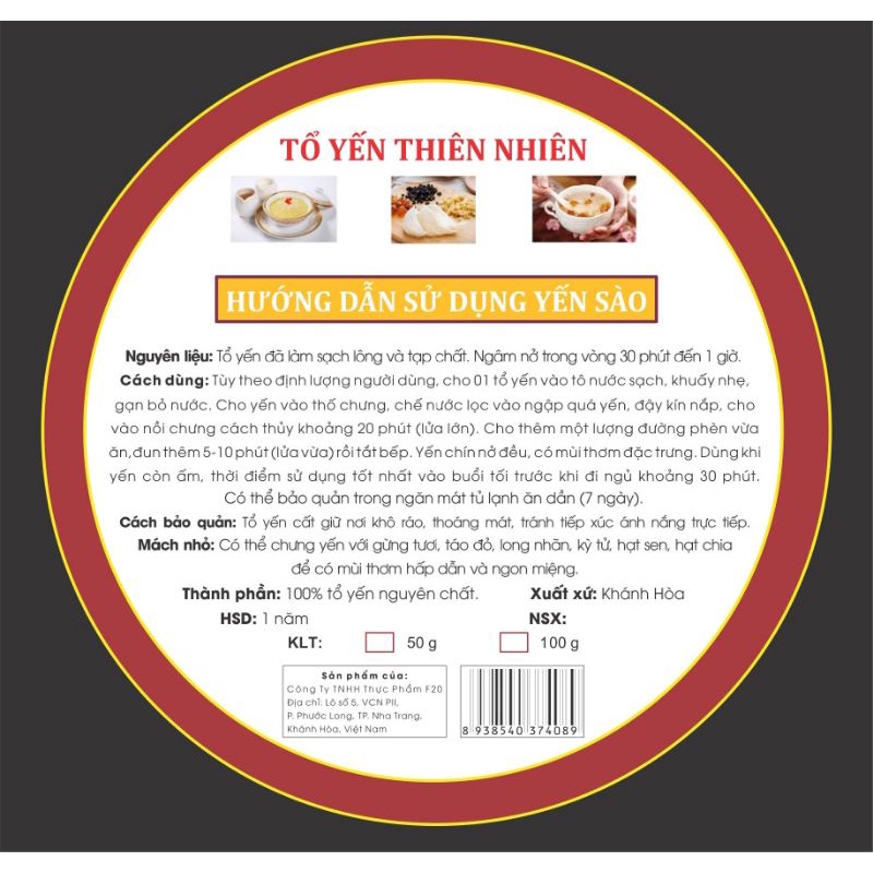 Chân tổ yến thô Khánh Hoà nở nhiều, dai ngon tặng Táo đỏ, Đường phèn, hạt chia