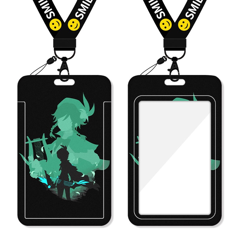 New Zhongli Hutao Genshin Impact Yuanshen Card Holder Meal Card Student Klee Xiao Keqing Hutao Bus Card Lanyard Mona Tartaglia Childe Venti Card Holder Work Card Kamisato Ayaka Kazuha Favorite Diluc Ganyu