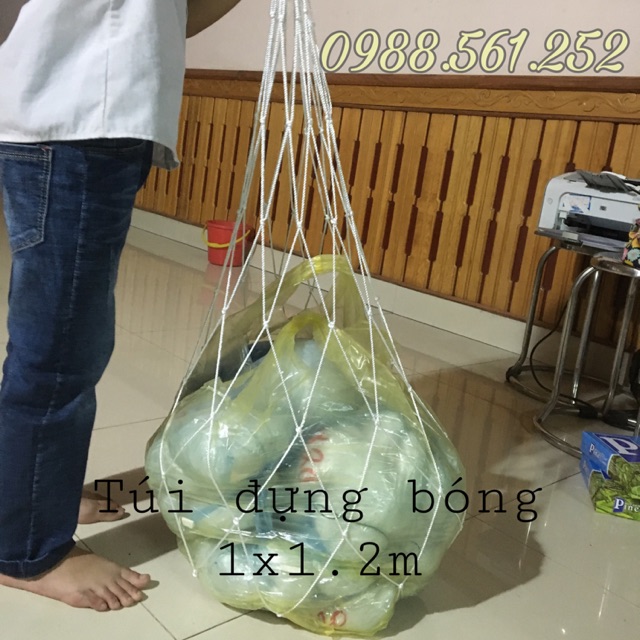 10 Túi lưới đựng nhiều bóng