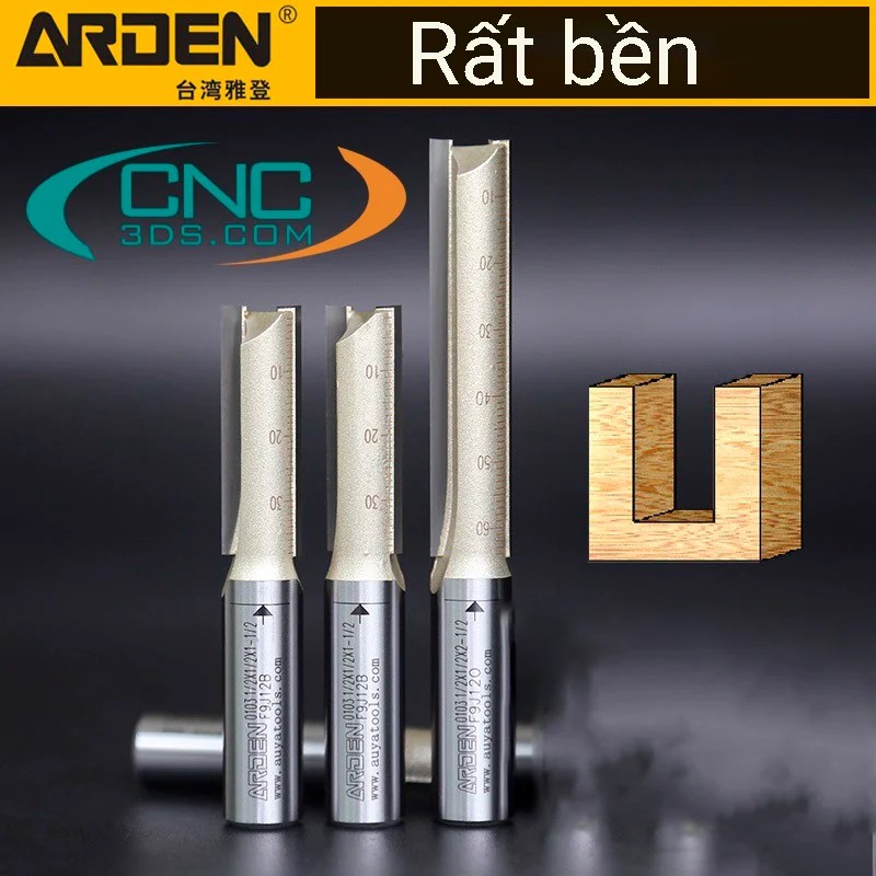 Mũi phay gỗ thẳng cnc, Dao cắt phá thô ARDEN,  Mũi soi lấy nền ARDEN
