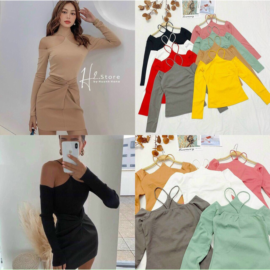Áo tay dài cổ yếm (ghi mẫu ở ghi chú)