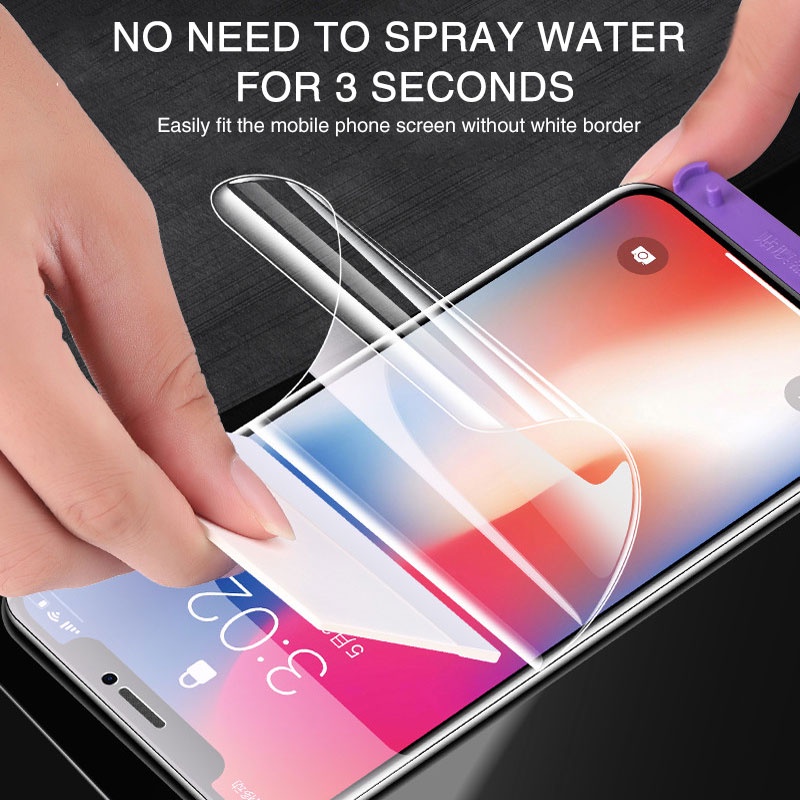 1 Kính Cường Lực Hydrogel Bảo Vệ Toàn Màn Hình Cho iPhone 14 14Plus 13 12 11 Pro Max X XS XR 7 8 Plus
