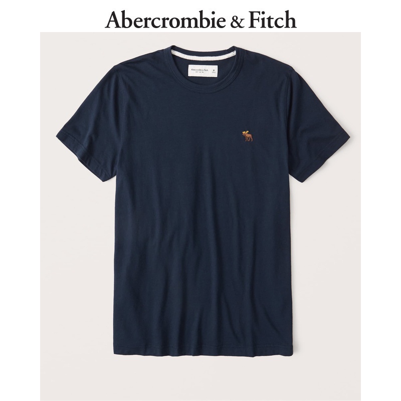 Áo thun tay ngắn cổ tròn in logo Abercrombie & Fitch cổ điển mùa hè hàng mới dành cho nam