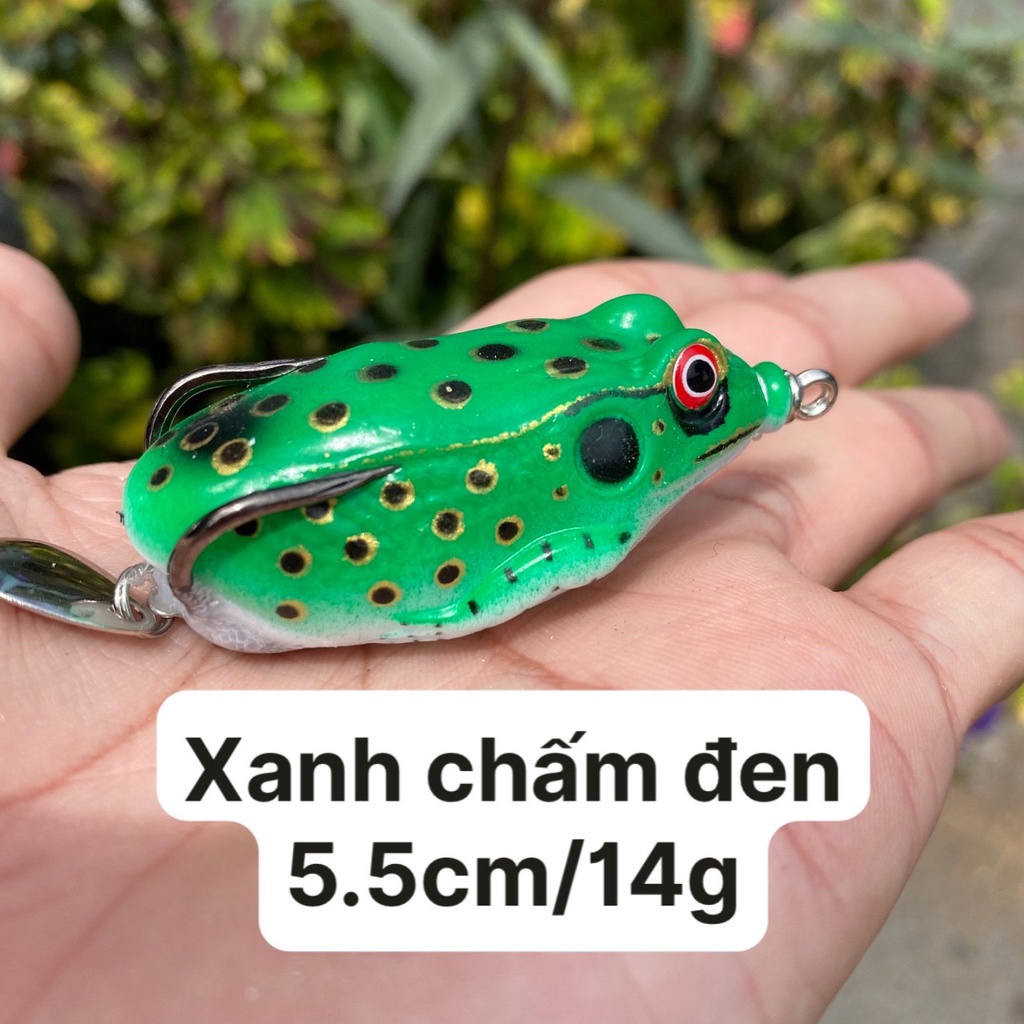 Nhái hơi câu lóc bông 14g TAKUMI dài 5,5cm, mồi nhái giả lure cá lóc đồng câu rê chuối sộp ao hồ dịch vụ siêu nhạy