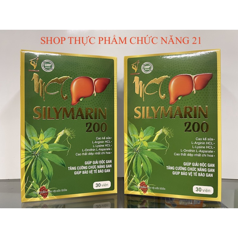 SILYMARIN 200 - Giải độc gan, Tăng cường chức năng gan.