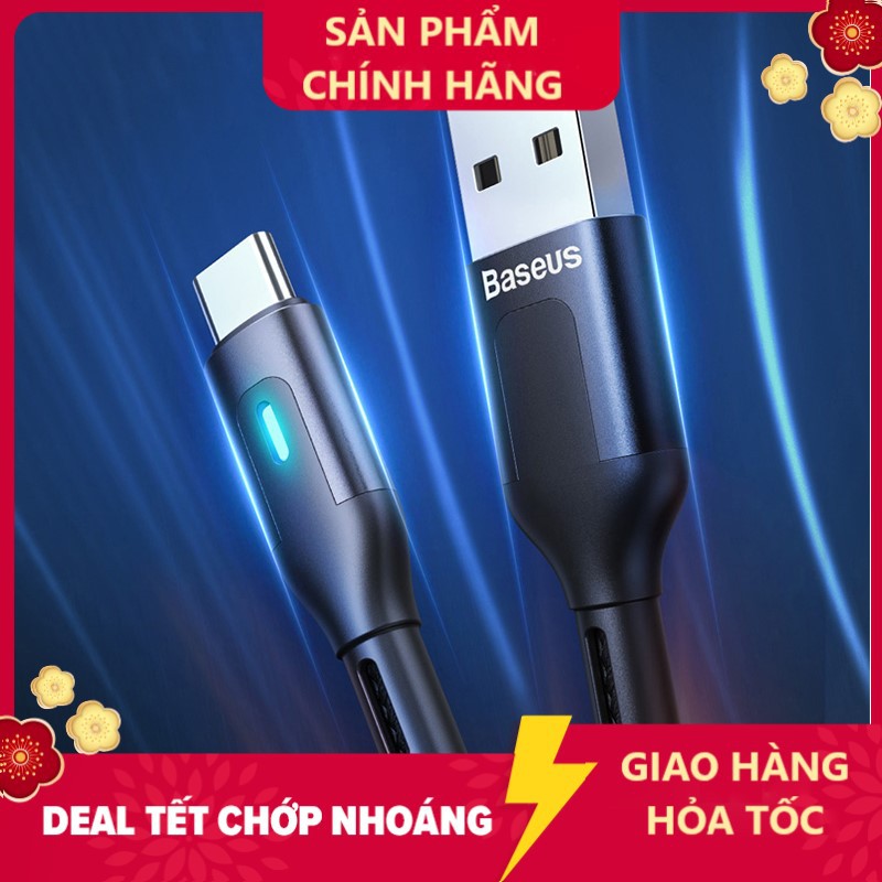 Dây Cáp Sạc Baseus Tốc Độ Nhanh Kết Nối Usb Type C 3.0 Cho Redmi Note 9 / 9s / 8 Pro