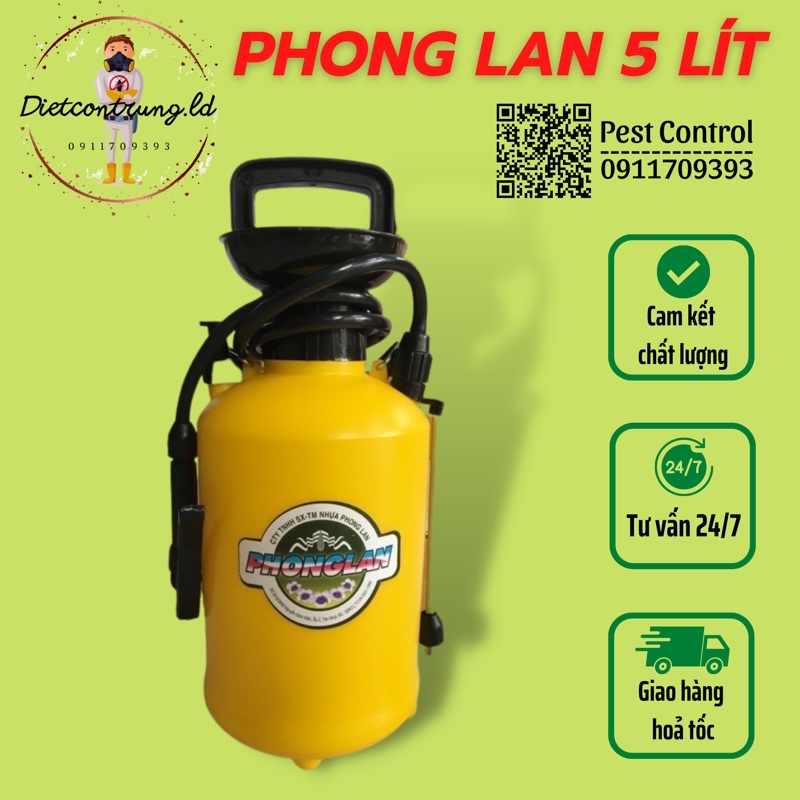 Bình phun PHONG LAN 5Lít - Nhựa đẹp, cao cấp