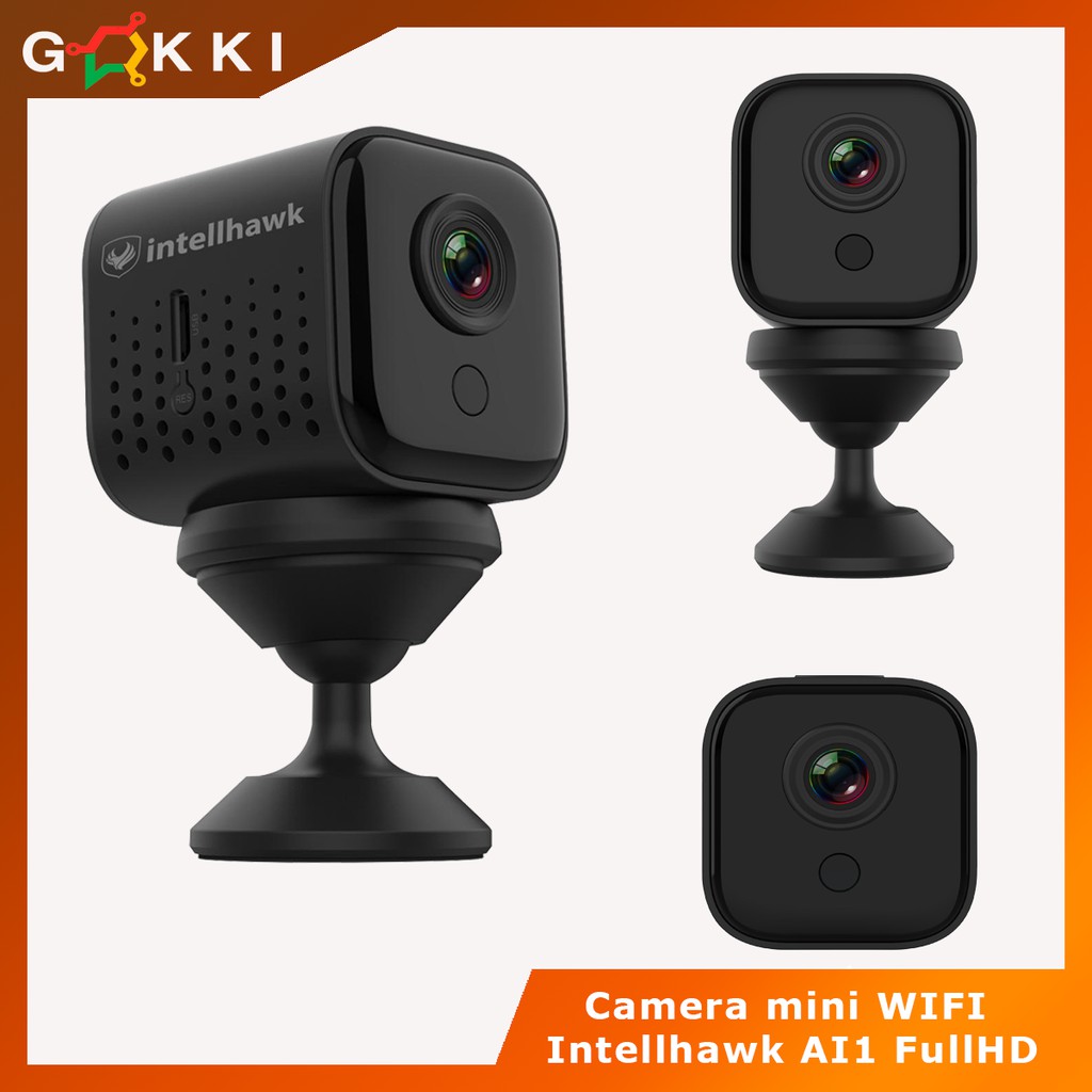 Camera ip mini Intellhawk A11 FullHD 1080P siêu nét tích hợp cảm biến ngày đêm để bật đèn hồng ngoại tự động