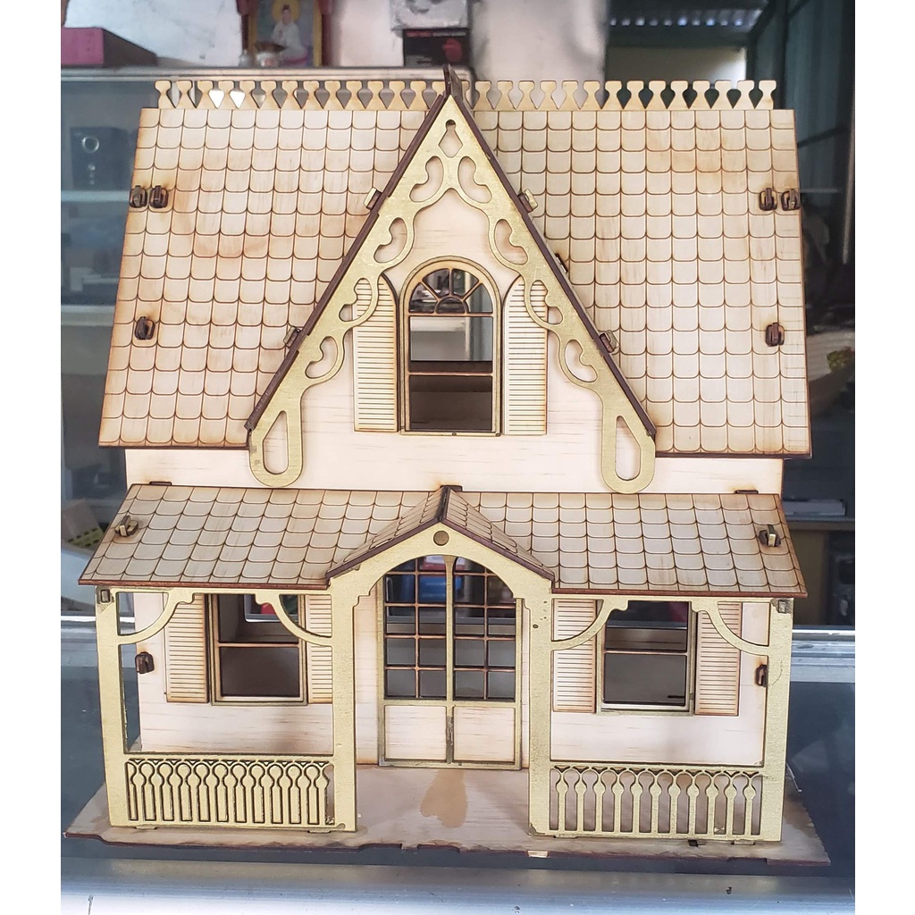 Nhà Gỗ - MFD 2 mặt vâng gỗ sáng