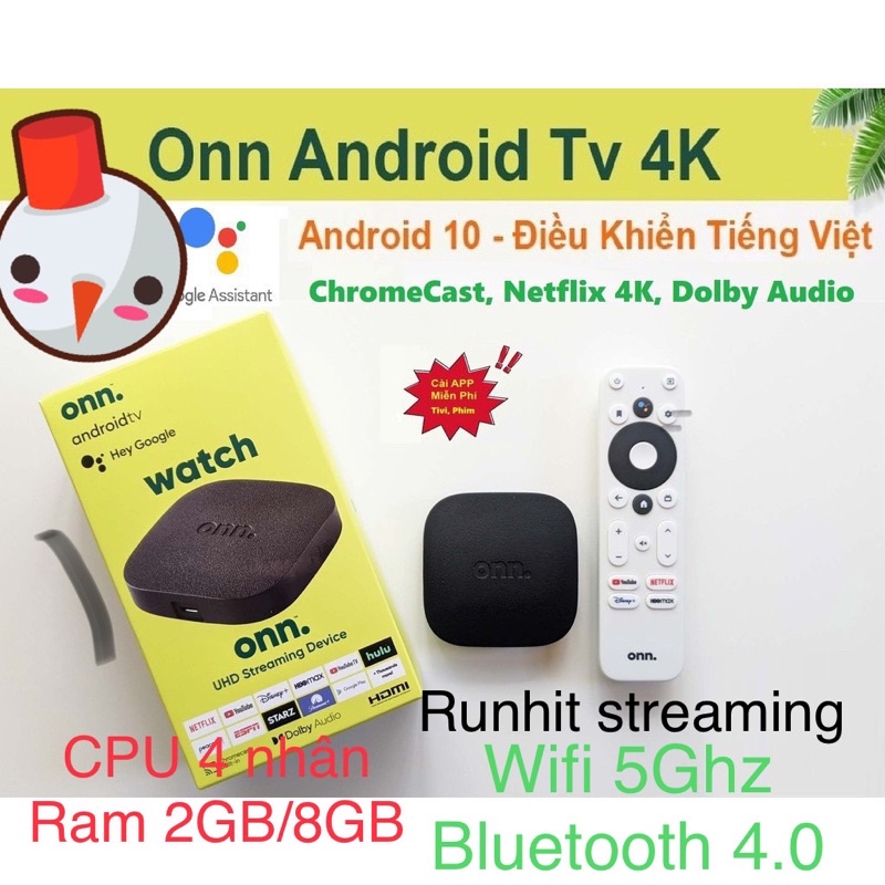 Android tv box Onn
