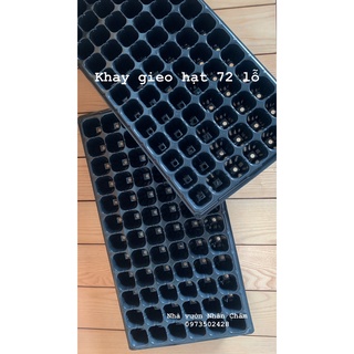 Khay gieo hạt 72 lỗ dùng gieo hạt,cắm cành cây,hoa cây cảnh các loại