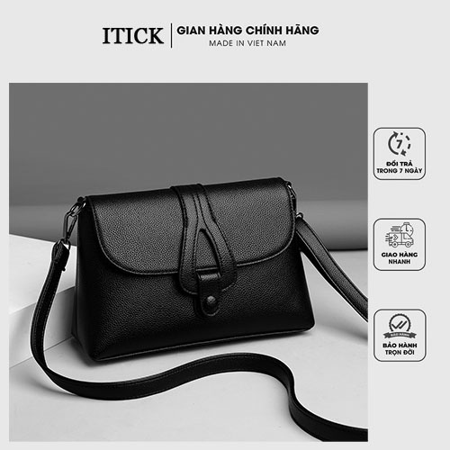 Túi Xách Da Nữ Đeo Chéo Cao Cấp Khuy Cài Cúc Bấm - TX25