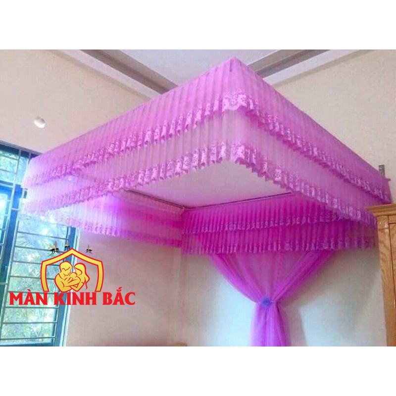 Màn khung vuông tuyn lạnh hàng đẹp nhiều màu M6|M8|2M  - Màn kèm khung