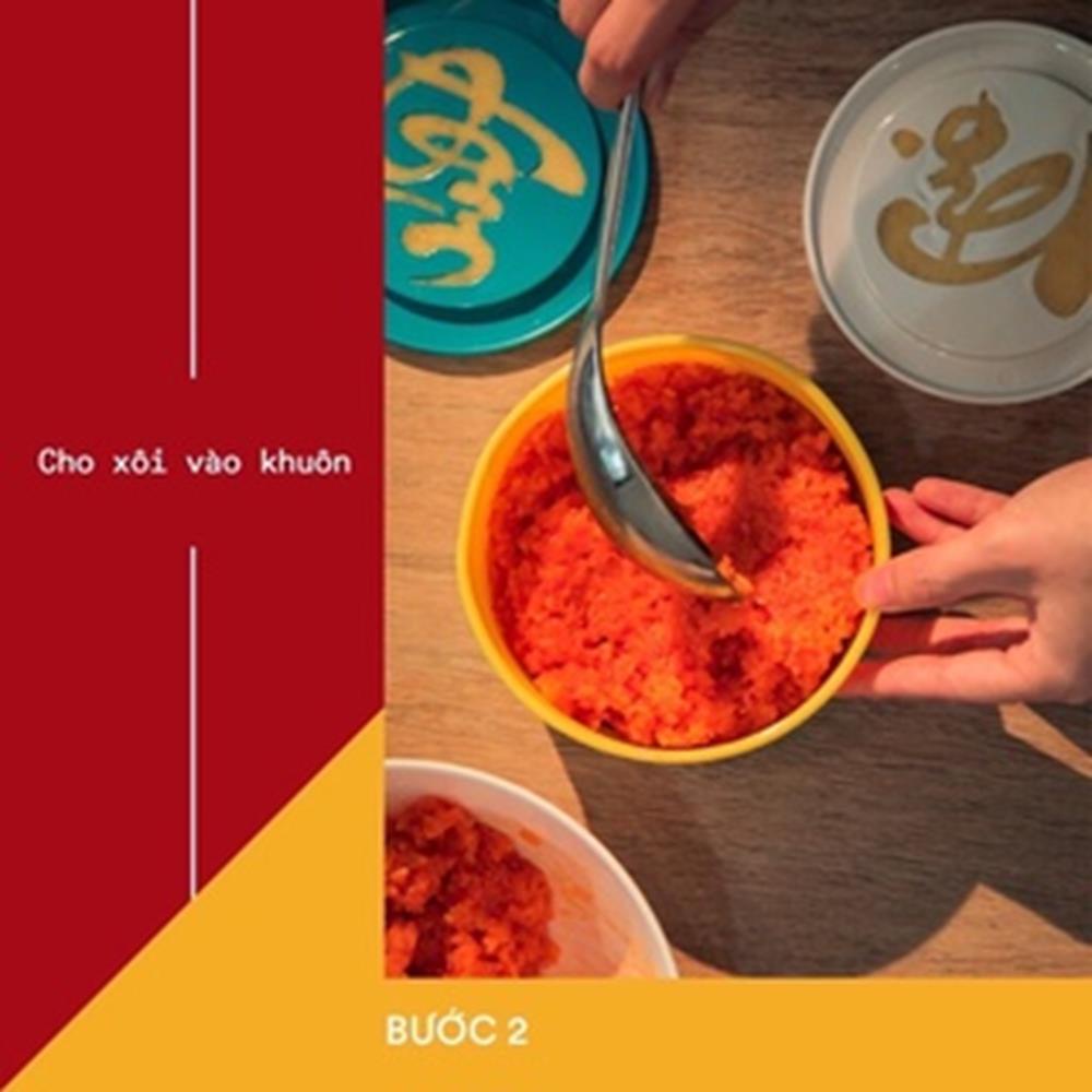 Khuôn xôi và làm bánh tạo chữ nổi Phúc Lộc Thọ gồm 3 khuôn cỡ 13cm mã 20085