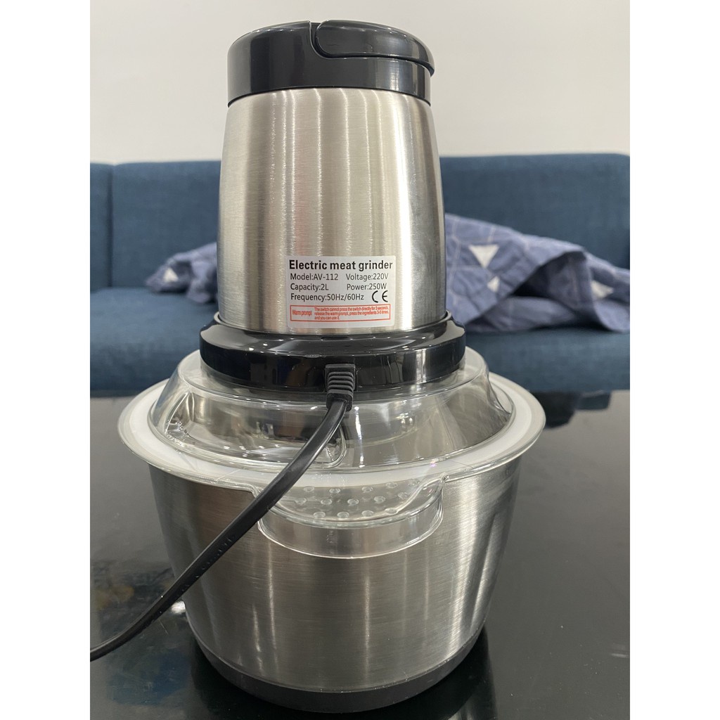 MÁY XAY THỊT INOX ĐA NĂNG KITCHEN EXPERT XAY SIÊU TỐC 250w MẠNH MẼ