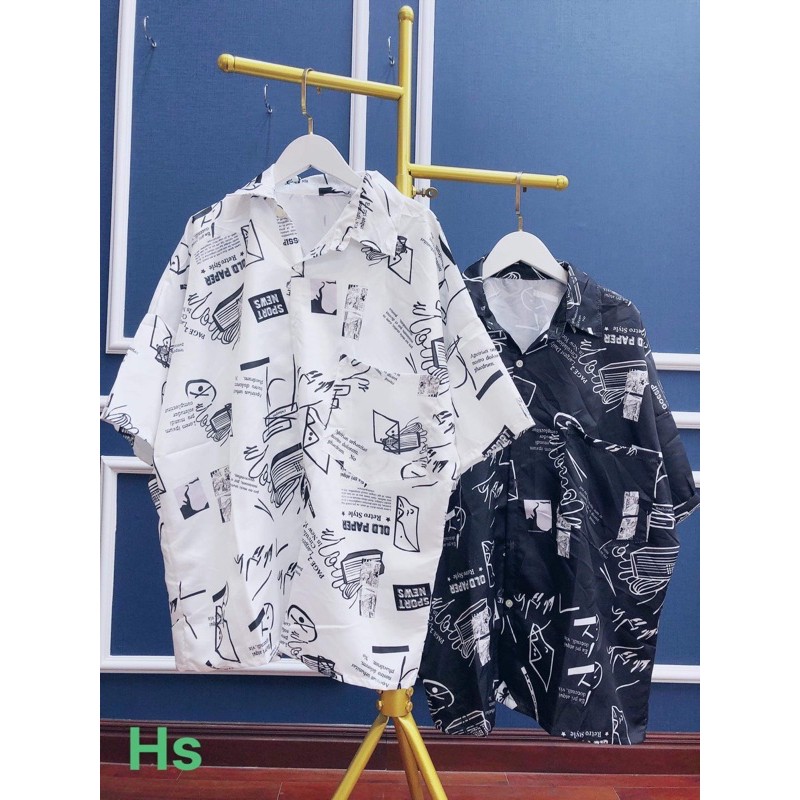 [ Mã WASTAPR giảm 10K đơn 50K] HSU1 Áo sơ mi chữ kí ngắn tay | BigBuy360 - bigbuy360.vn