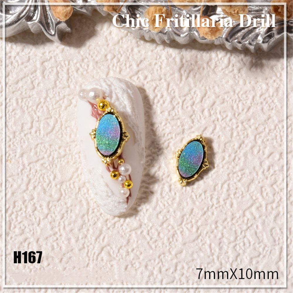 Bộ 10 Miếng Dán Trang Trí Móng Tay Nghệ Thuật|Mặt Dây Chuyền Đá Zircon Tự Làm Trang Sức|Làm Móng Tay