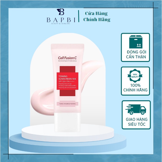 Kem Chống Nắng Cell Fusion C Laser / Clear / Toning Suncreen Đỏ / Xanh 50Ml