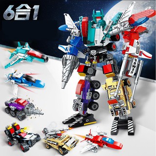 Bộ lắp ráp Enlighten 6 In 1 - Phương tiện chiến đấu ráp Robot