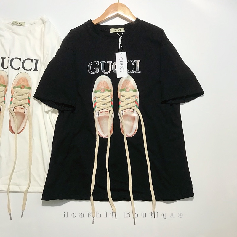 Áo Thun hình đôi giày  ÁO PHÔNG CHẤT TUYẾT NHUNG LOẠI 1