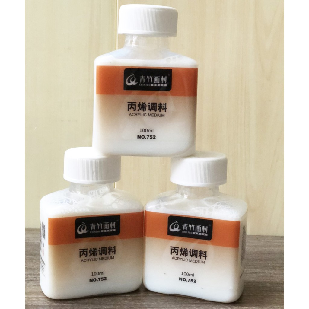 Dung Môi Pha Màu Acrylic Chinjoo, Màu Vẽ Vải 100ml