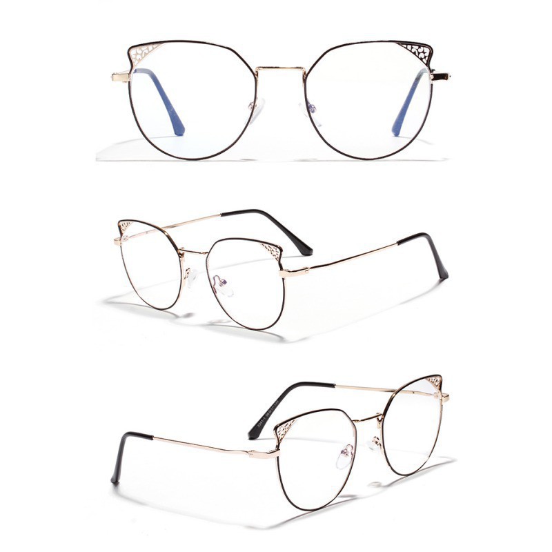 Kính mắt mèo gọng kim loại tròn thời trang gentle monster | BigBuy360 - bigbuy360.vn