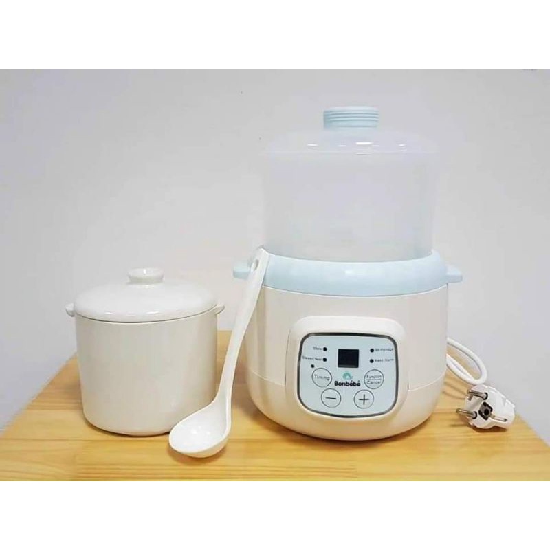 Nắp sứ 0.8l bộ nồi nấu cháo chậm bobebe