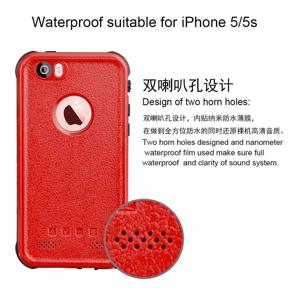 Ốp lưng nhựa nhiệt dẻo chống nước cho iPhone 5 / 5S / SE