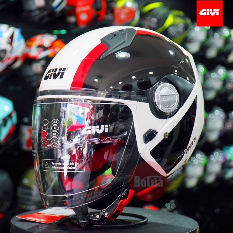 Nón Bảo Hiểm Givi Vista 3/4 đầu 2 kính