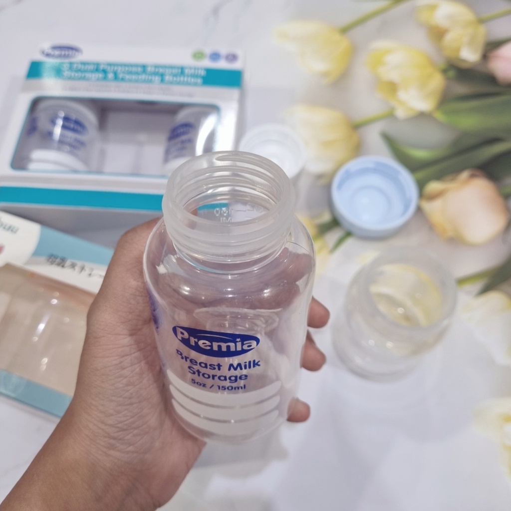 Bộ 3 bình trữ sữa Babuu Nhật Bản 120ml - Bộ 3 Bình Sữa Premia 2in1 Thái Lan 150ml