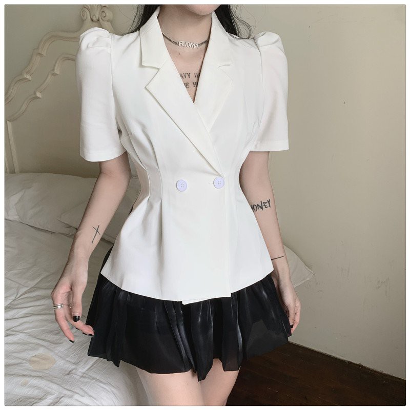 Set Vest Nữ Blazer SANMAY Bộ Đầm Vest Công Sở thiết kế Hàn Quốc Đẹp kèm Chân Váy, Đi Dự Tiệc Cưới AO016 | BigBuy360 - bigbuy360.vn