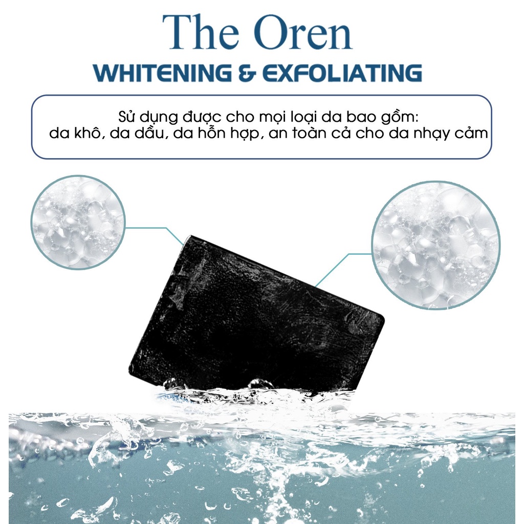 Soap tắm, xà phòng tắm truyền trắng da The Oren Whitening & Exfofiating