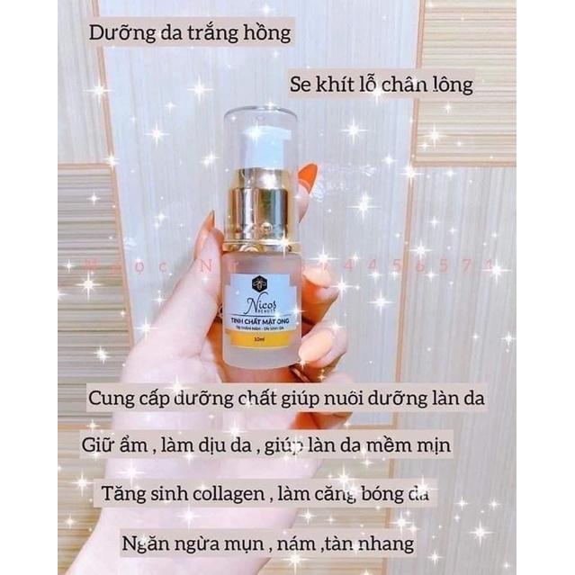 Serum Tinh Chất Mật Ong Nicos Beauty Thanh Nhi Chính Hãng