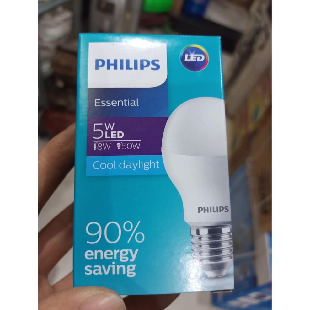 RẺ VÔ ĐỊCH, Cam kết hàng chuẩn và chất lượng, Bóng đèn Led Bulb Philips 5W E27 6500K 230V A60