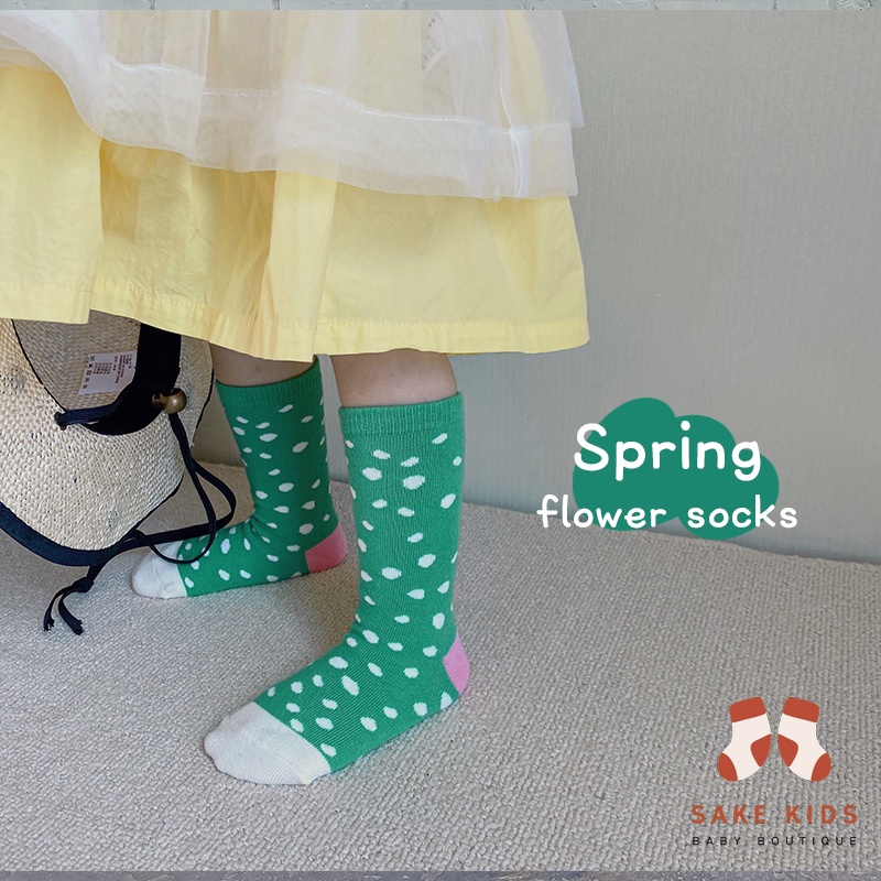 Set 3 đôi tất vớ - Tất cao cổ cotton thoáng khí nhiều màu đáng yêu form dáng basic đủ size cho bé từ 1-8 tuổi S3TB