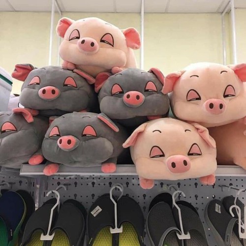 Bộ Chăn gối văn phòng 2 trong 1 siêu tiện ích hình thú heo lợn chuột nhiều mẫu cực dễ thương- quà tặng ấm áp cho bé yêu