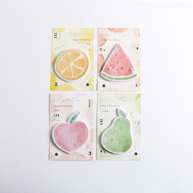 Set 30 Giấy Ghi Chú Hình Trái Cây Dễ Thương