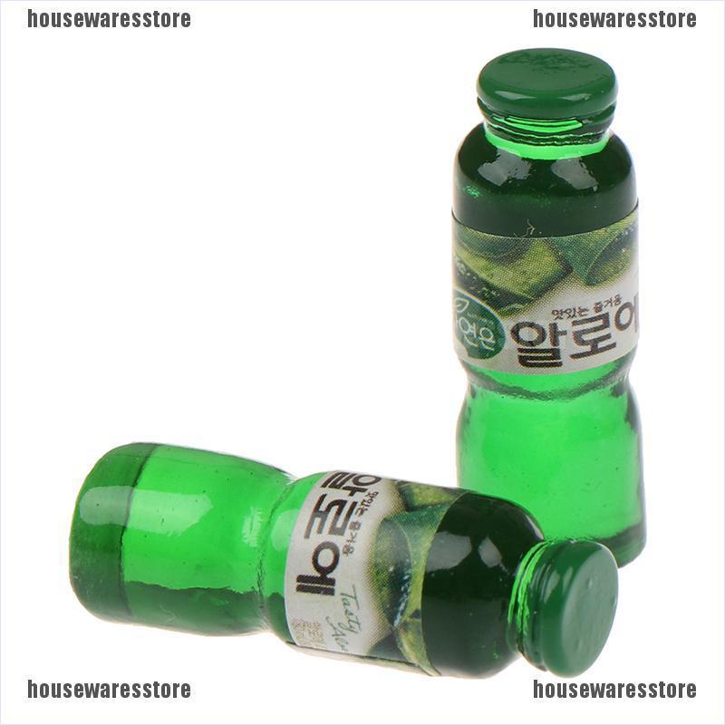 Set 5 chai nước mini tỉ lệ 1: 12 trang trí nhà búp bê