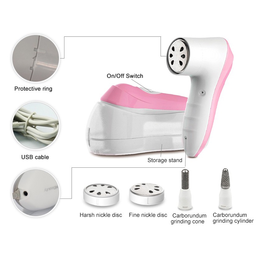 Dụng cụ tẩy da chết bàn chân 4-in-1 TOUCHBeauty AS-1336