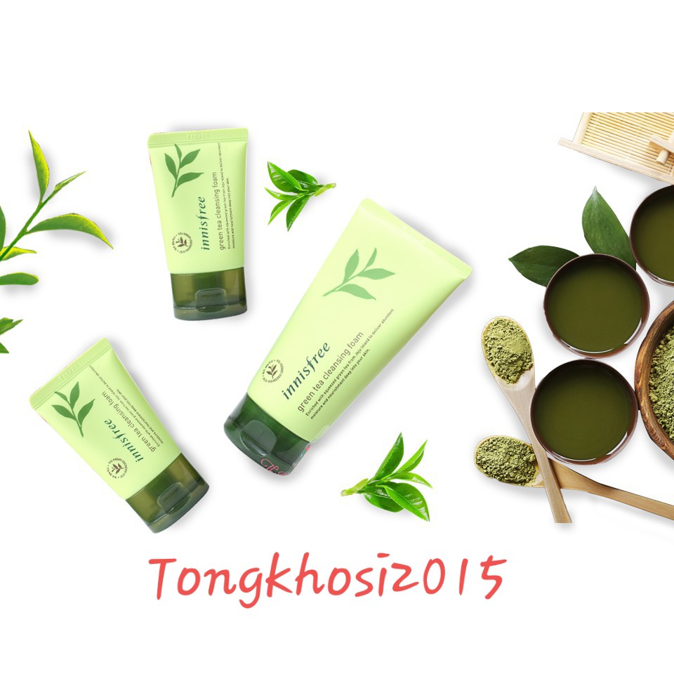 Sữa rửa mặt trà xanh innisfree giảm thâm nám trắng da ngăn ngừa mụn hiệu quả
