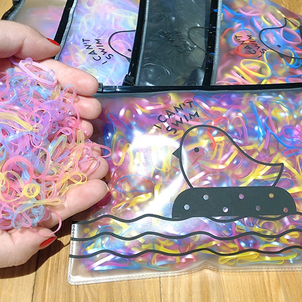 Bộ 2500 dây thun cột tóc thiết kế nhiều màu sắc độc đáo