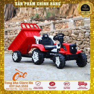 Xe điện trẻ em, Xe máy cày điện TRUC, Kéo thùng - 2 động cơ lớn
