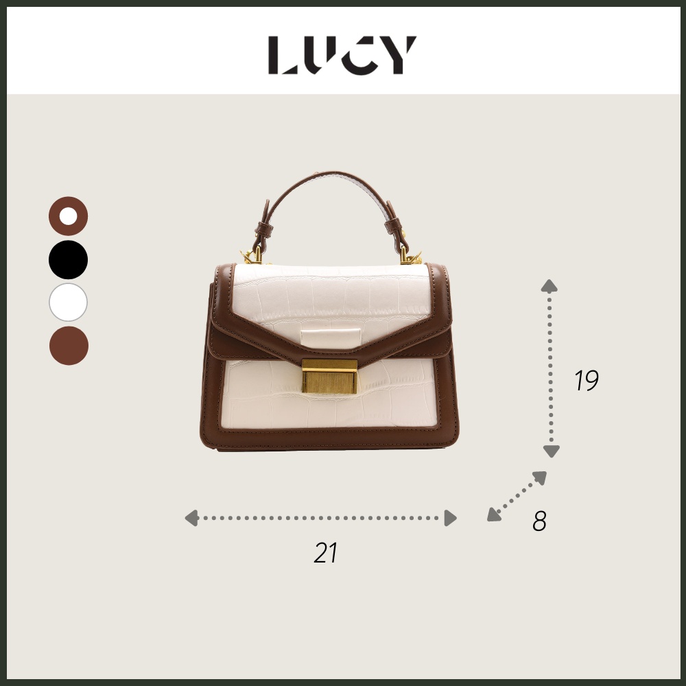 Túi xách nữ đẹp quai chéo túi đeo vai da PU phong cách Hàn Quốc Lucy Store