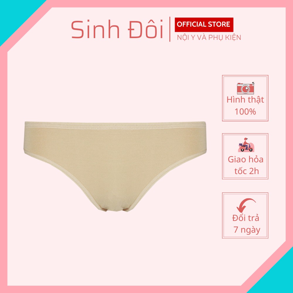 Quần lót nữ cotton cao cấp trơn Annie 1837 mềm mại thoáng mát thấm hút mồ hôi thiết kế đơn giản size từ 50kg-60kg