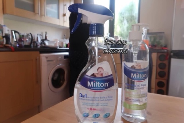 XỊT KHUẨN 3IN1 ĐA BỀ MẶT MILTON UK 500ML | BigBuy360 - bigbuy360.vn