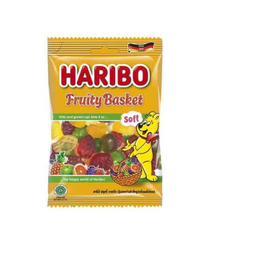 Kẹo Dẻo hình hoa quả Fruity Basket hiệu Haribo 80gr