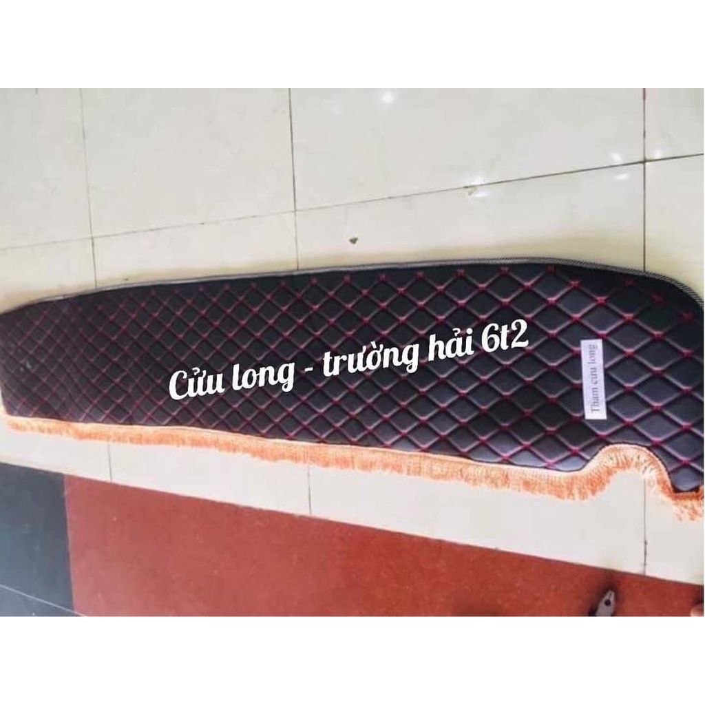 Thảm táp lô xe tải các loại xe chất liệu da 5d