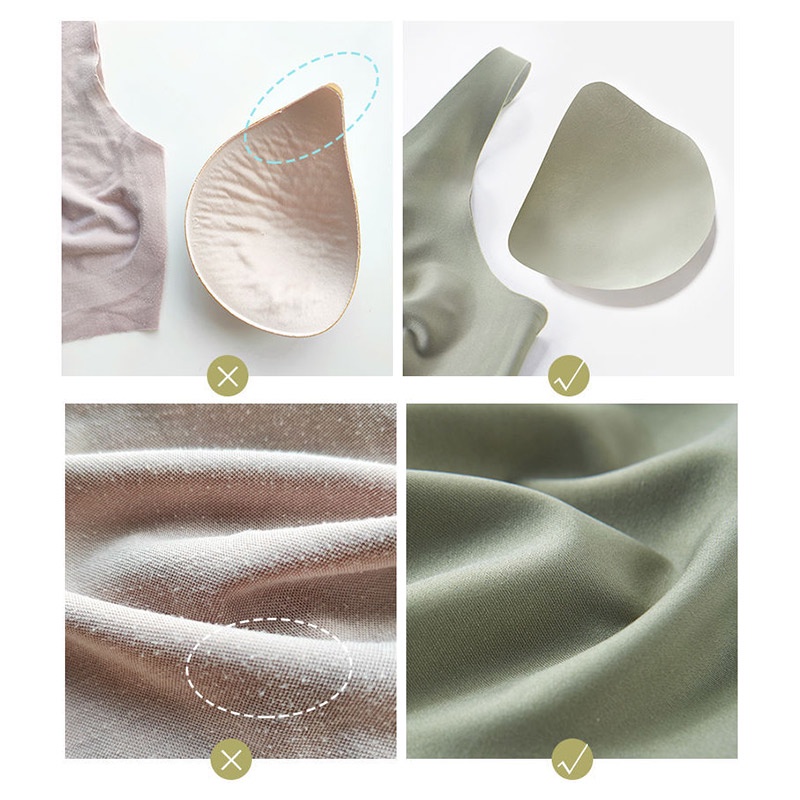 Áo ngực SUJI cổ chữ V sâu mềm mại mỏng không đường may phong cách Nhật Bản màu sắc tùy chọn cho nữ