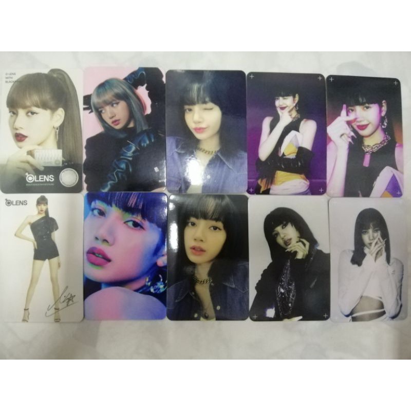 Set 4 ver card ảnh unoff BLACKPINK LISA - Ddu-du-ddu-du, Kill this love, How you like that