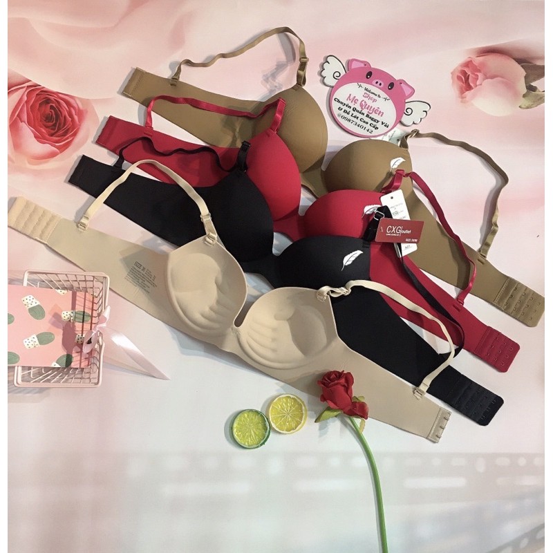 Áo su thiết kế hình lá mút bàn tay không gọng ôm ngực